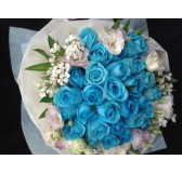 Blue Roses Hand bouquet 